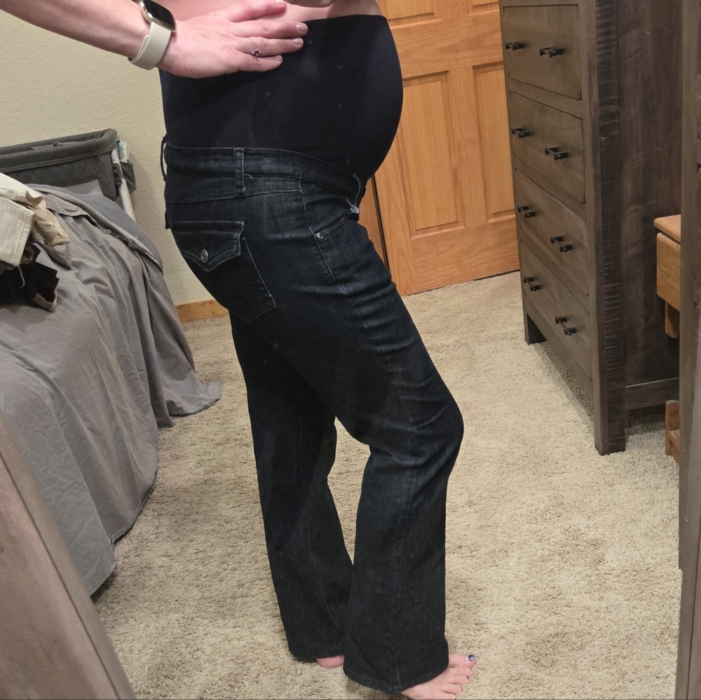 Three Seasons Maternity Black Flare Jeans